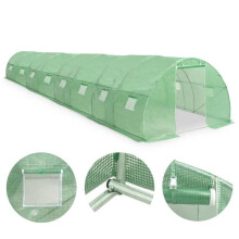 Serre - HELLOSHOP26 - 36 m² - Mesh stof PE - Verzinkt staal - Groen