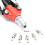 Pinza per rivetti ciechi - HELLOSHOP26 - Alluminio - 150 pezzi - Lunghezza 45 cm - Punte intercambiabili 3