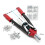 Pinza per rivetti ciechi - HELLOSHOP26 - Alluminio - 150 pezzi - Lunghezza 45 cm - Punte intercambiabili 2