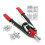 Pinza per rivetti ciechi - HELLOSHOP26 - Alluminio - 150 pezzi - Lunghezza 45 cm - Punte intercambiabili 1