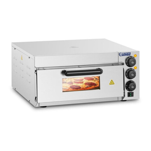 Pizzaoven - 1 kookkamer - 2000 W RVS Steengestelle