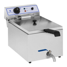 Professionele elektrische frituurpan restaurant 1 x 17 liter geschikt voor vis 14_0001778