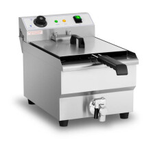 Professionele elektrische friteuse restaurant 13 liter 3.200 watt afvoerkraan koude zone 14_0001781