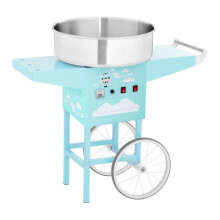Máquina de algodón de azúcar con carro 52 cm 1200 vatios turquesa 14_0002278