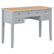 Mesa de escritório para trabalho em informática cinza 109,5 cm madeira 0502121