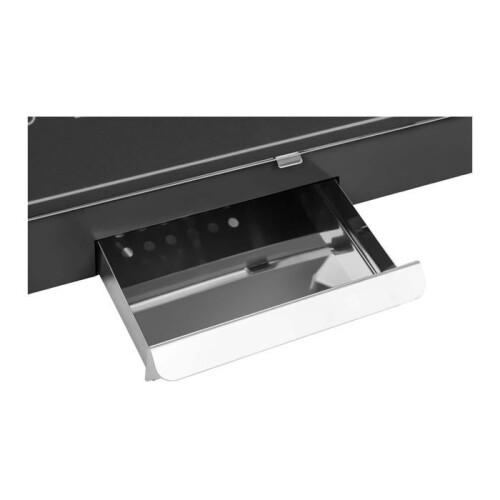 Retro zwarte popcornmachine met kar 14_0004908 1