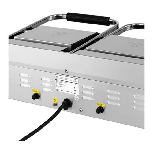 Machine à Panini - HELLOSHOP26 - Double - 3600 Watts - Inox - Plaques Indépendantes 2