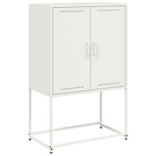Buffet alto - AC - 68,5 x 38,5 x 107 cm - Metal - 4 compartimentos - Branco