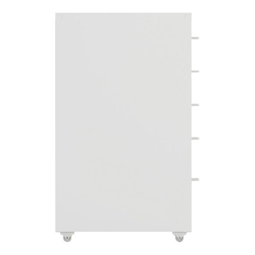 Caixa de escritório - HELLOSHOP26 - 5 gavetas - Branco - Metal - Com rodas 2