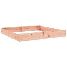 "Area giochi sabbiosa per bambini con sedute quadrate in legno massello di douglas marrone 02_0041530"