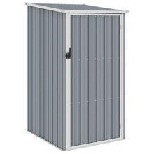 Cobertizo de jardín - HELLOSHOP26 - 87 x 98 x 159 cm - Acero galvanizado - Resistente a las inclemencias del tiempo - Diseño inclinado