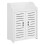 Mobile da bagno - Design - 2 ante - Legno composito - 62 cm - Bianco 1
