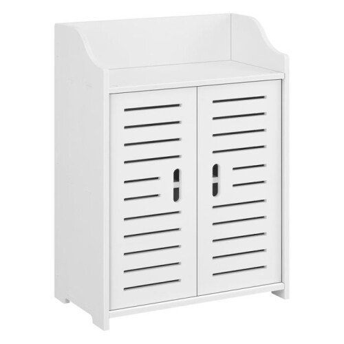 Mobile da bagno - Design - 2 ante - Legno composito - 62 cm - Bianco