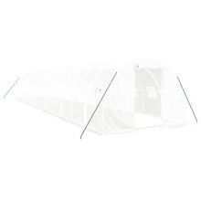 Serre - HELLOSHOP26 - 14x3x2m - Acero galvanizado - Cubierta de PE resistente - Puerta enrollable