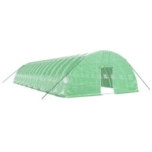 Serre - HELLOSHOP26 - 16x6x2,85m - Acero galvanizado - Cubierta de PE resistente - Verde