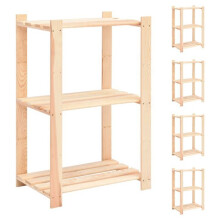 Drie niveaus opbergmeubels 5 stuks 60 x 38 x 90 cm Pine 150 kg beige 02_0045725