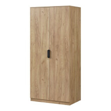 Guarda-roupa moderno para quarto, móvel de armazenamento atemporal, 1 cabide e 4 prateleiras MDF