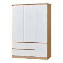 Armadio da camera - Moderno - 4 porte - 6 ripiani - 2 cassetti - MDF 176x120x52 cm