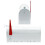 Us mailbox cassetta postale design americano argento piede di supporto posta 16_0000330 3
