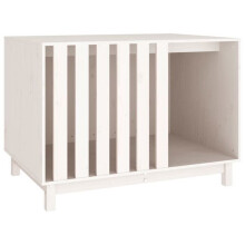 Cuccia per cane 100 x 70 x 72 cm in legno di pino massello bianco 02_0043435