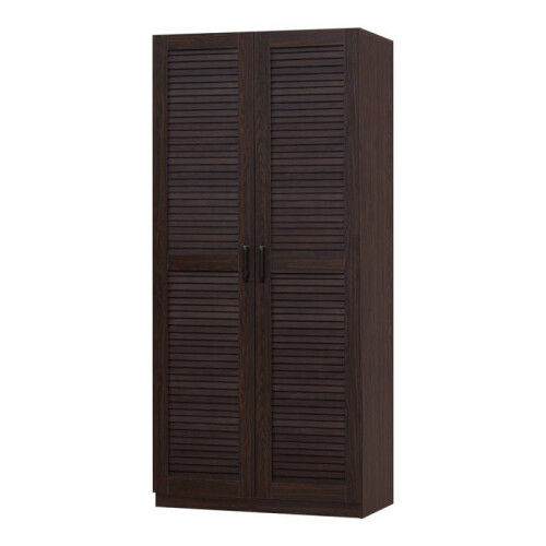 Kast - Modern - 2 deuren - MDF - Donker walnoteneffect - 176 x 80 x 52 cm