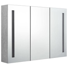 Spiegelschrank mit LED 89 x 14 x 62 cm MDF