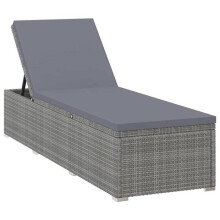 Transat - HELLOSHOP26 - Resina trenzada - Gris - Ajustable - Con cojín extraíble