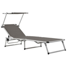 Transat - HELLOSHOP26 - Plegable - Aluminio - Textilène - Toldos ajustables