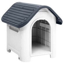 Nicchia per cane 59 x 75 x 66 cm Polipropilene grigio 02_0043448