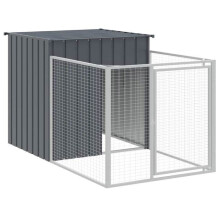 Niche per cane con cortile 110 x 201 x 110 cm antracite 02_0043464