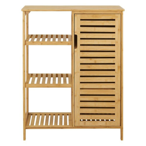 Mobile di stoccaggio con scaffale 87 x 66 x 33 cm per bagno 1