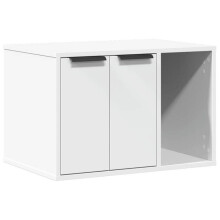 Houten kattenbakmeubel wit 02_0043312
