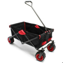 Carrinho de transporte dobrável carrinho de mão carrinho de jardim 110 x 50 x 121 cm praia dobrável