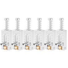 6 Stück Silber-Gitarrensattel mit Rollbrücke, verstellbar, langlebig