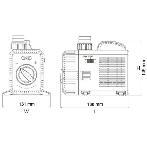 Pompa da piscina - CTP - 6000 L/h - 40 Watt - Risparmio energetico - Multicolore 1
