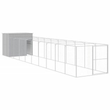 Nicho para cachorro com pátio claro 214 x 1069 x 181 cm cinza 02_0043502