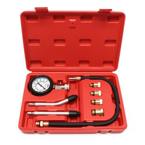 Testeur de compression - HELLOSHOP26 - 0-20 bars - Manomètre lisible - Coffret inclus - Multicolore 2