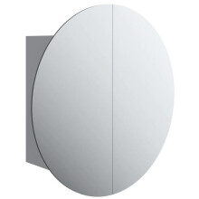 Spiegel-Badezimmerschrank rund mit LED 40 x 40 x 17,5 cm
