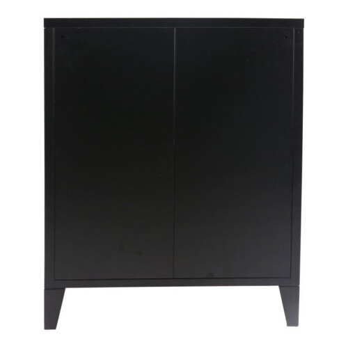Commode - en.casa - Métallique - 3 tiroirs - Style industriel - Noir 1