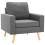 Conjunto de sofás 2 peças tecido cinza claro 02_0020005 3