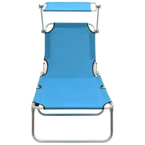 Transat - HELLOSHOP26 - Sillón de playa con toldo - Aluminio - Plegable - Cómodo 1