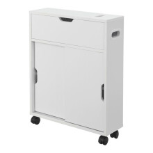 Móvel de armazenamento para casa de banho 67 x 52 x 17 cm com portas