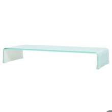 Móvel de TV buffet design prático para monitor 90 cm vidro branco 2502252