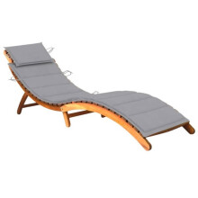 Transat - Acacia - Chaise Longue - Confortable - Plegable - Cojín Incluido