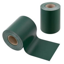 Bande de brise-vue PVC 35 m x 19 cm 6,65 m² vert mousse ral 6005