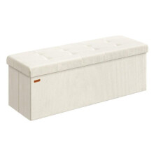 Panca di stoccaggio - HELLOSHOP26 - Pieghevole - Velluto a coste - 131 L - 300 kg