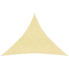 Voile toile d'ombrage parasol 160 g/m² 4 x 4 x 4 m PEHD beige 02_0008980