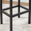 Sgabelli da bar - HELLOSHOP26 - Set di 2 - Stile industriale - Marrone rustico - Ferro nero 3