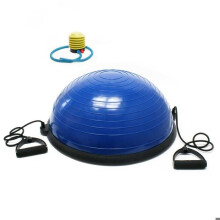 Ballon d'équilibre - HELLOSHOP26 - Ø 58 cm - Sangles élastiques - Pompe à air - Fitness