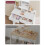 Coiffeuse - HELLOSHOP26 - Miroir Rectangulaire - 2 Tiroirs - 3 Compartiments - Blanc 3